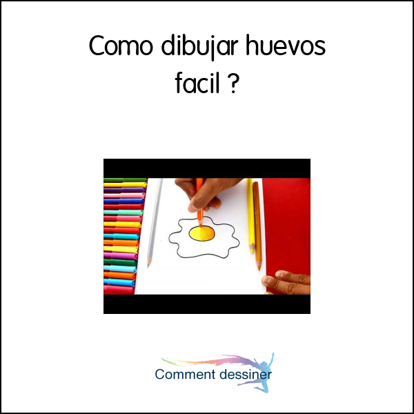 Como dibujar huevos facil